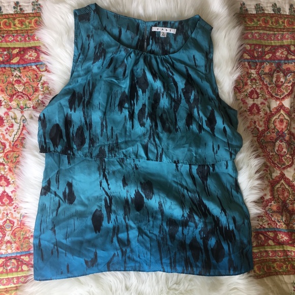 Cabi tie-dye Black and blue shirt - Picture 2 of 5